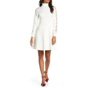 Eliza J Ivory Sweater Dress